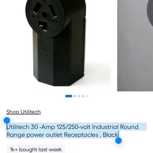 Utilitech Black Power Outlet
